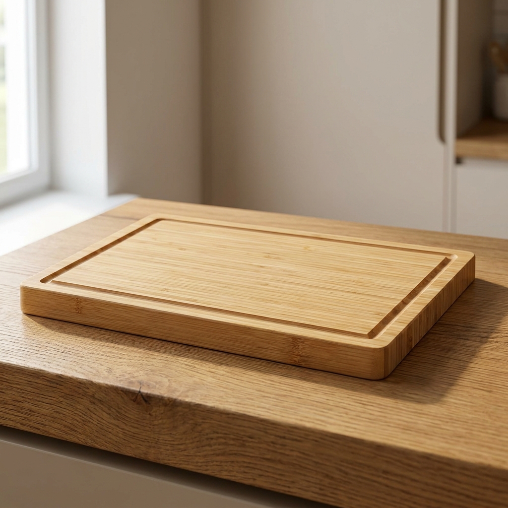 Skærebræt i bambus med saftrille, 34 × 24 cm — Dallas Home