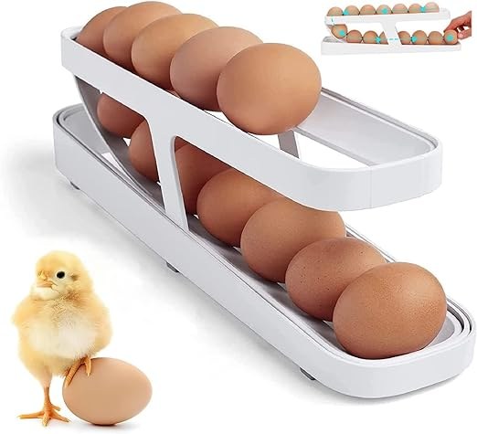 2-Tier Rolling Egg Dispenser for 12-14 Eggs — Dallas Home