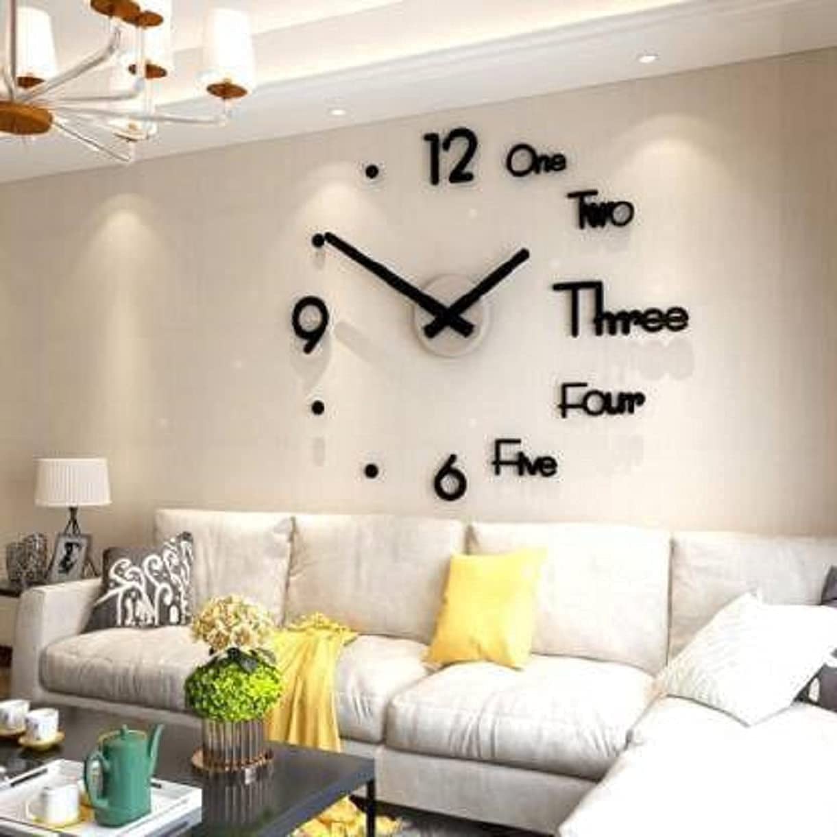 3D DIY Wall Clock Self Adhesive — Dallas Home