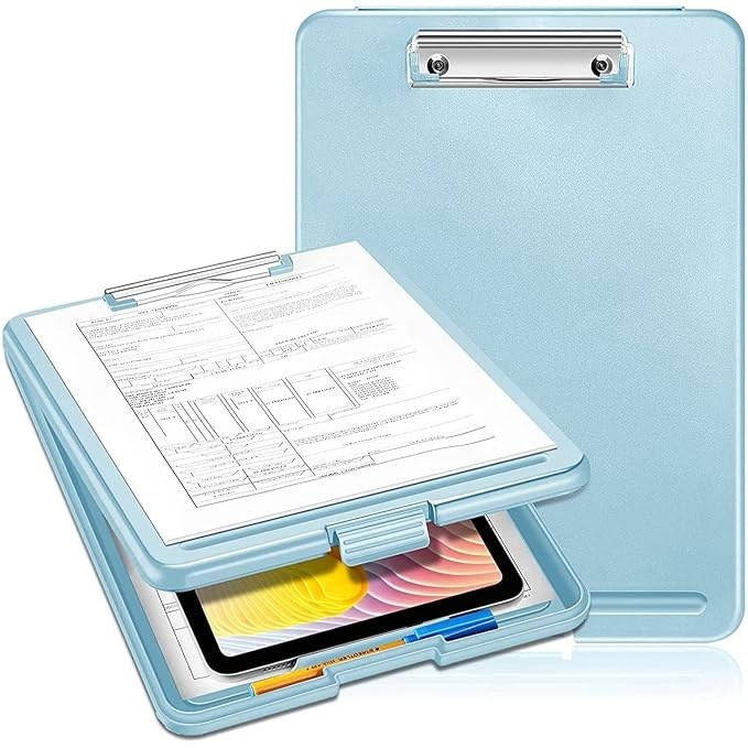 A4 Clip Pad/Clipboard with Storage Case for Paper and Document Storage — Dallas Home