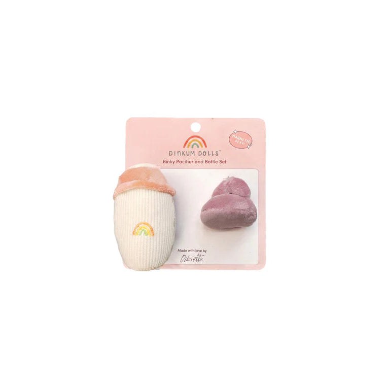Dinkum Dolls – Binky Magnetic Bottle & Pacifier Set — Dallas Home