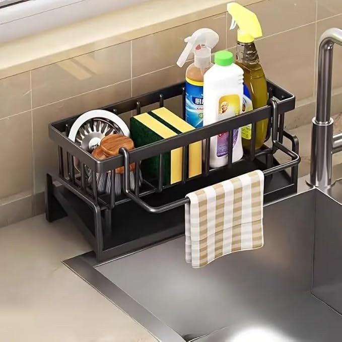 Draining Sink Organizer Caddy with Soap Tray — Dallas Home