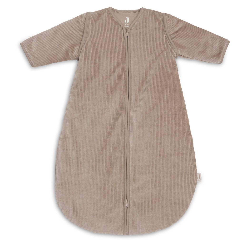 Jollein – Sleeping Bag with Removable Sleeves – Rib Milky Coffee — Dallas Home