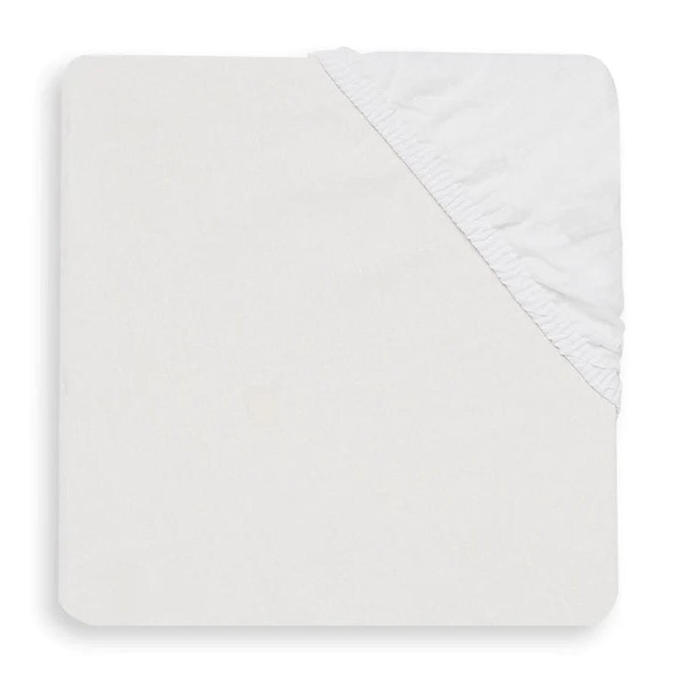 Jollein - Fitted Sheet 60x120cm - White (2 Pack) — Dallas Home