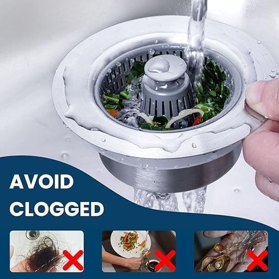 Kitchen 3 in 1 Sink Drain Strainer — Dallas Home